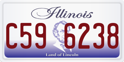 IL license plate C596238