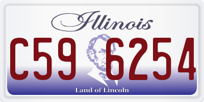 IL license plate C596254