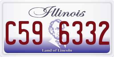 IL license plate C596332