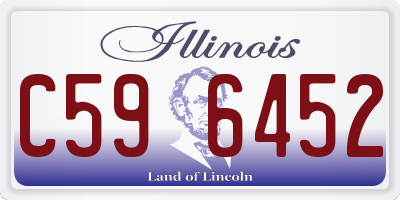 IL license plate C596452
