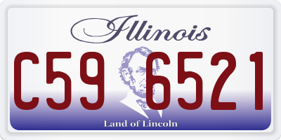 IL license plate C596521