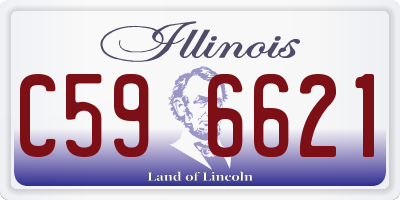 IL license plate C596621