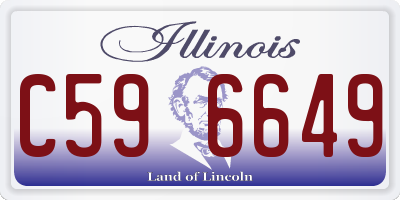 IL license plate C596649