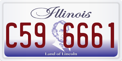IL license plate C596661