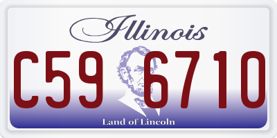 IL license plate C596710