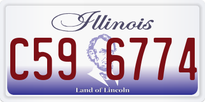 IL license plate C596774