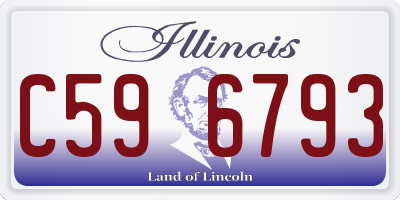IL license plate C596793