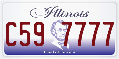 IL license plate C597777