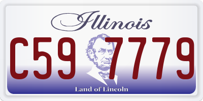 IL license plate C597779