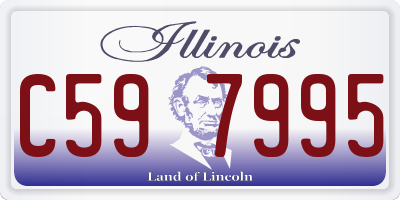 IL license plate C597995