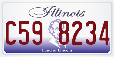 IL license plate C598234