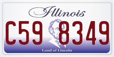 IL license plate C598349