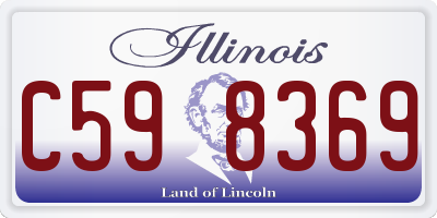 IL license plate C598369