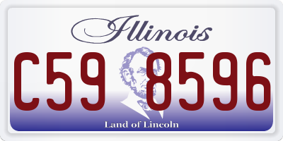 IL license plate C598596