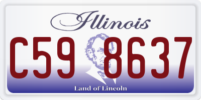 IL license plate C598637