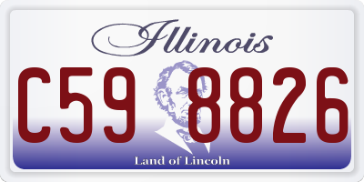 IL license plate C598826