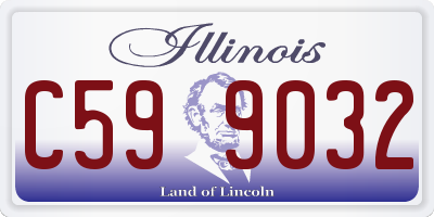 IL license plate C599032