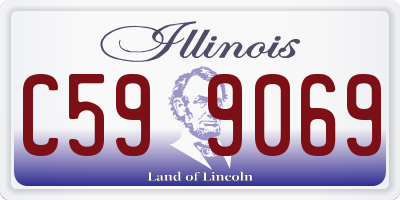 IL license plate C599069
