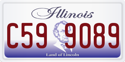 IL license plate C599089