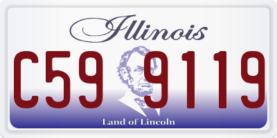IL license plate C599119