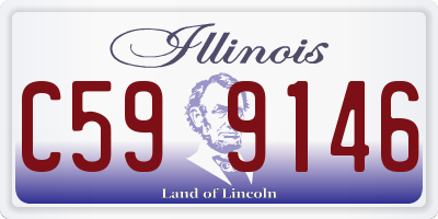 IL license plate C599146