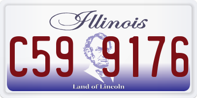 IL license plate C599176