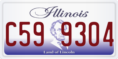 IL license plate C599304