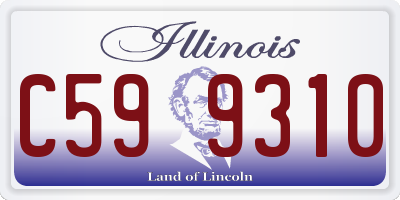 IL license plate C599310