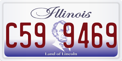 IL license plate C599469