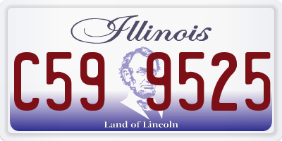 IL license plate C599525
