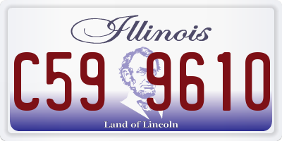 IL license plate C599610
