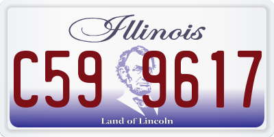 IL license plate C599617