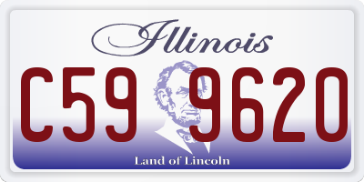 IL license plate C599620