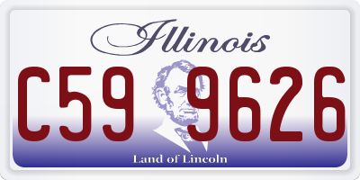 IL license plate C599626