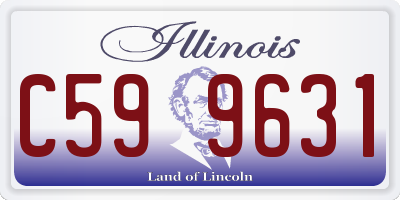 IL license plate C599631