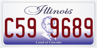 IL license plate C599689