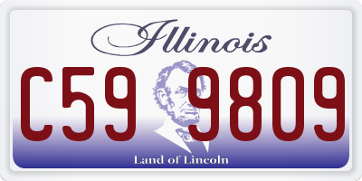 IL license plate C599809