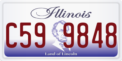 IL license plate C599848