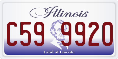 IL license plate C599920