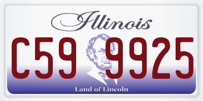IL license plate C599925