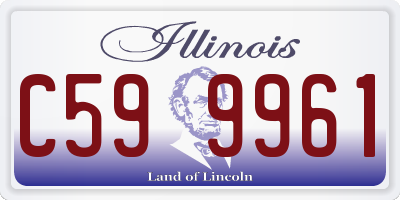 IL license plate C599961