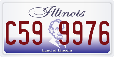 IL license plate C599976
