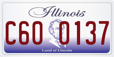 IL license plate C600137