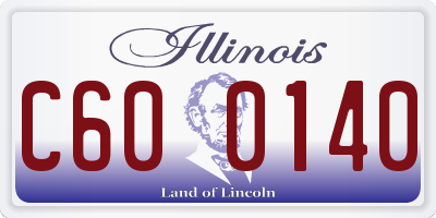 IL license plate C600140