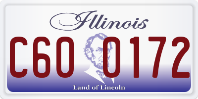 IL license plate C600172