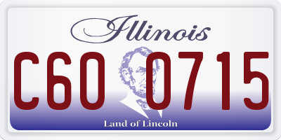 IL license plate C600715