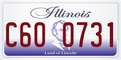 IL license plate C600731