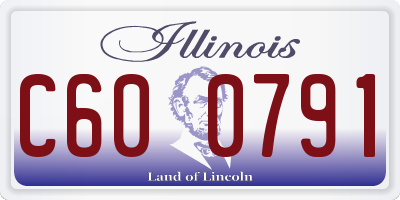 IL license plate C600791