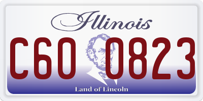 IL license plate C600823