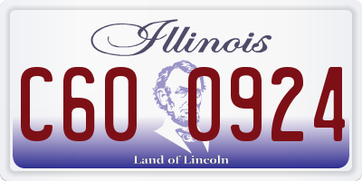 IL license plate C600924